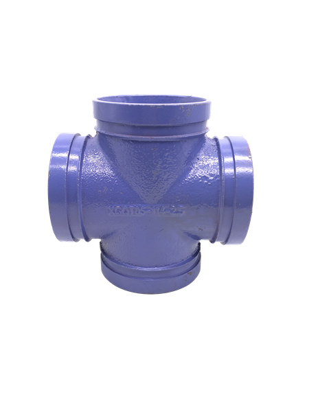 Ductile Iron Pipe Fitting Grooved Cross No. JCZ35