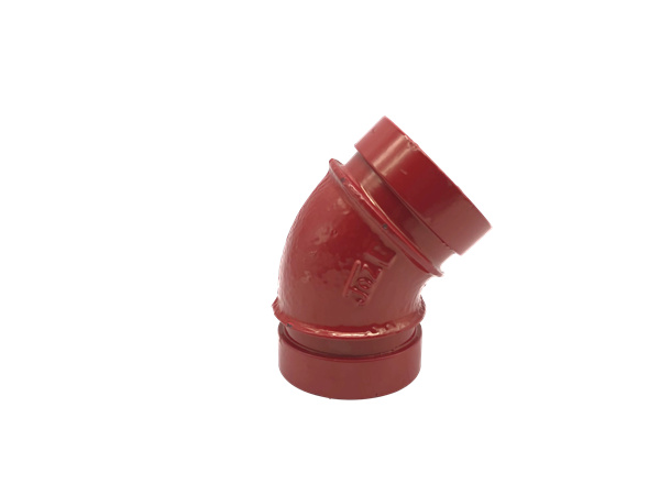 Shouldered Grooved Pipe Fittings 45 Degree Elbow No. JCZ11